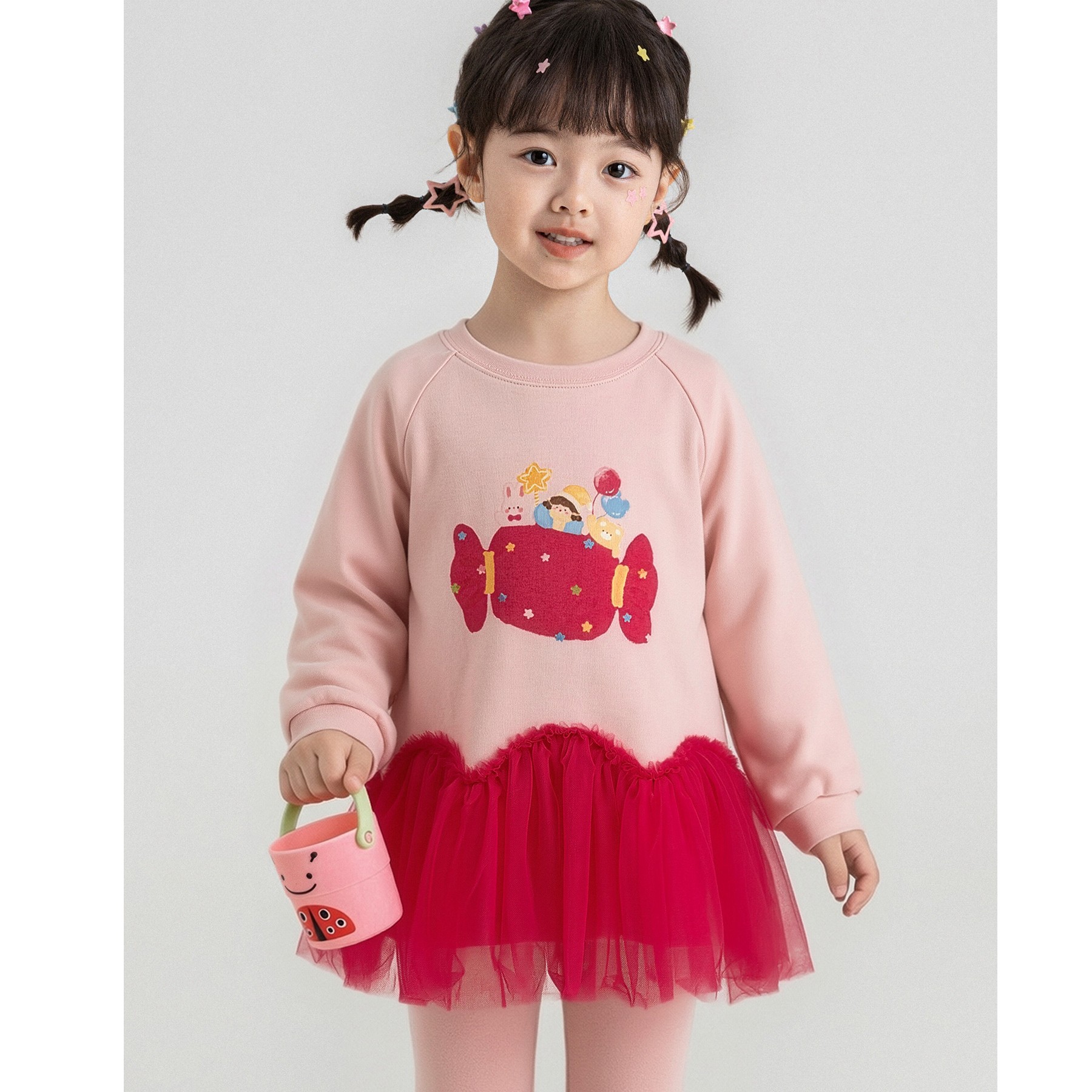 Sweet Girl Layered Tulle Sweatshirt photo 3