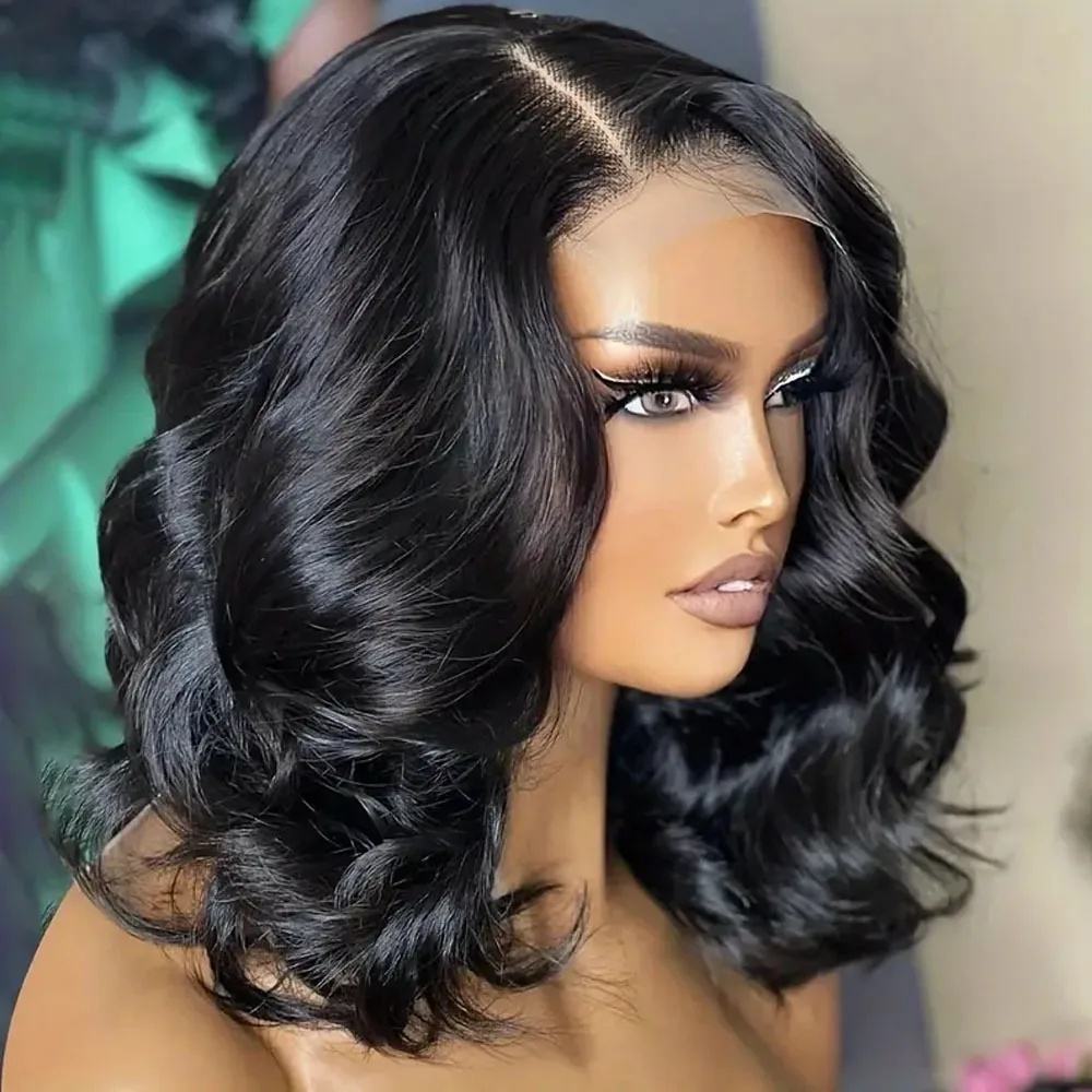 Loose Wave Wig 13x4 Frontal Bouncy Wave Wig Human Hair photo 1
