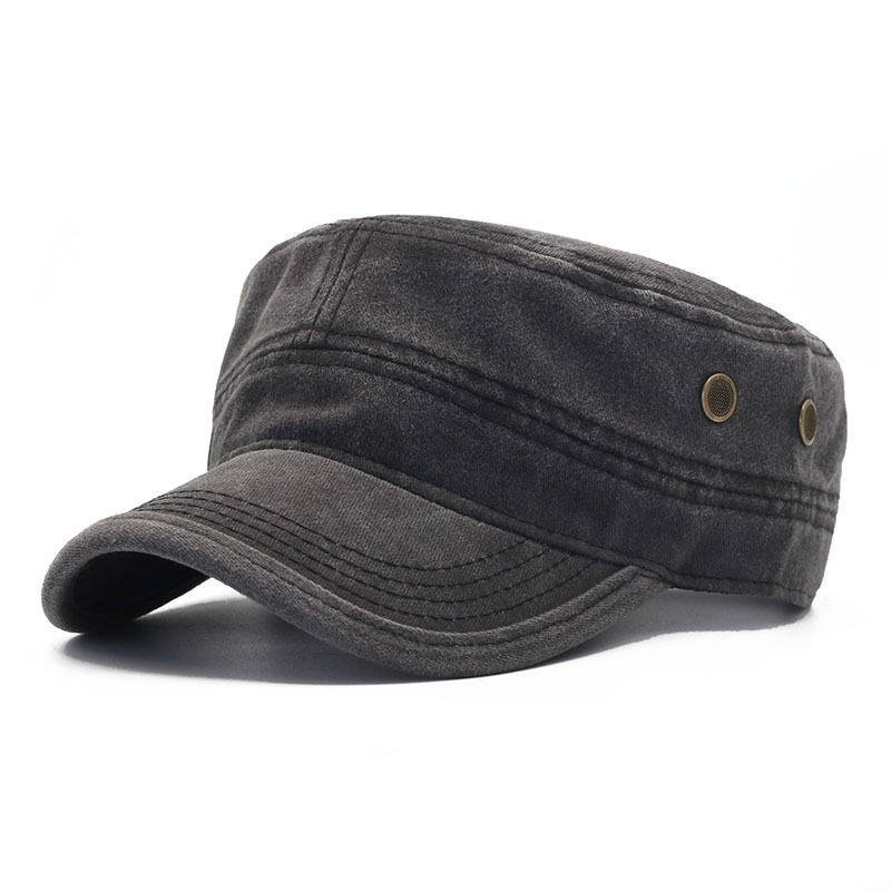 All-match Flat Top Military Cap Men And Women photo 2