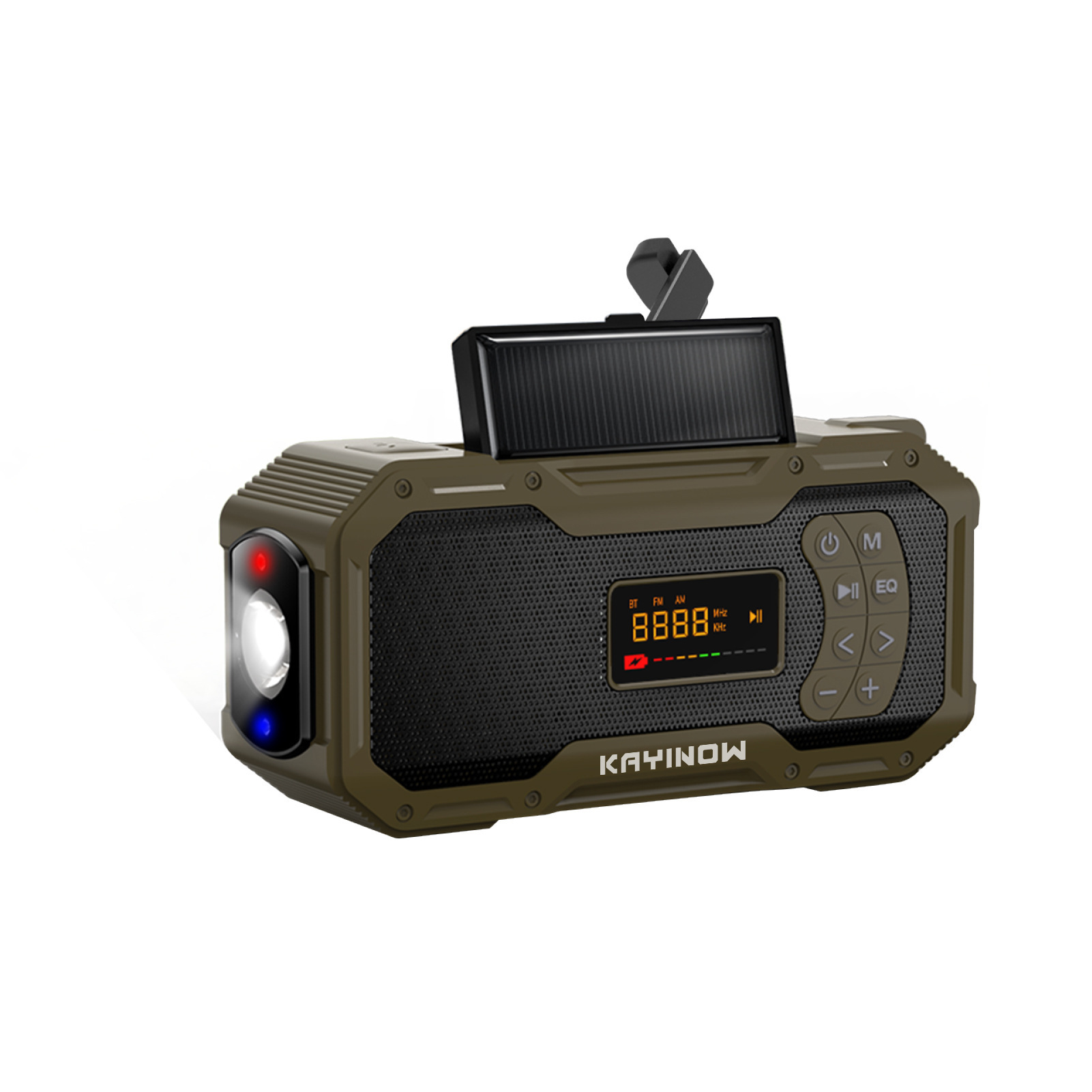 Multifunctional Solar-Powered Hand-Crank Charging Bluetooth Speaker Radio photo 2