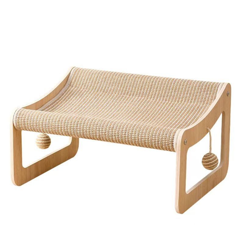 Wear-resistant, Non-shedding Cat Bed And Scratching Post Combo Pet Nest photo 2