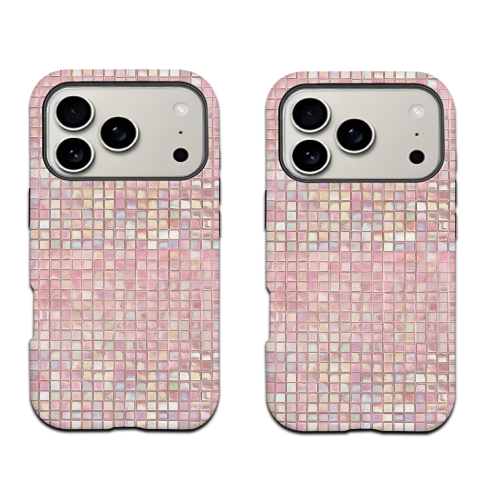 Soft Pearl-Effect Plaid Magnetic Case Film And Cover Two-in-One photo 5