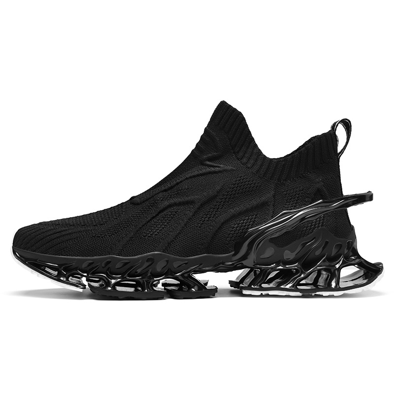 Breathable Blade Plus Size Shock Absorption Flying Woven Men's Sneaker photo 7
