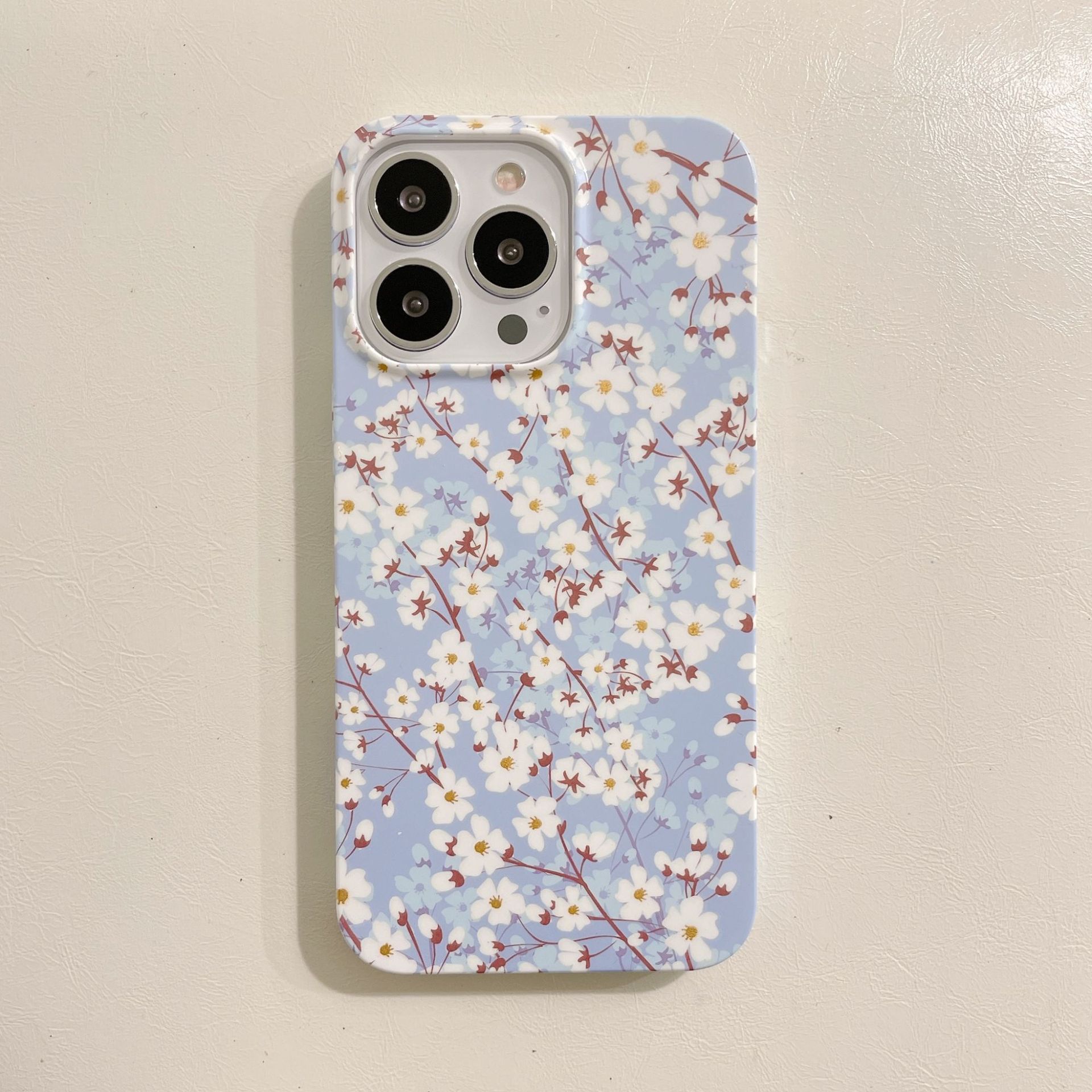 Phone Case Water Sticker Oil Painting Aeolian Bells Flower Double Film PC Drop-resistant photo 4