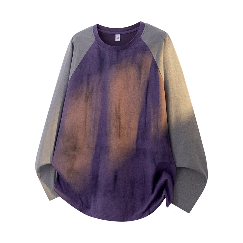 Breathable Color-blocked Casual Crew-neck Top photo 8