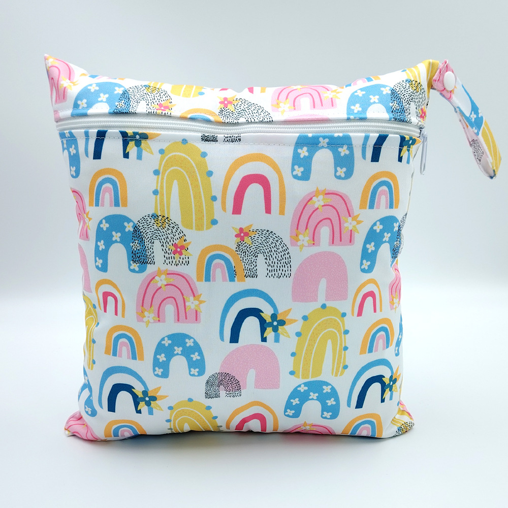 Cartoon-printed Single-zipper Diaper Bag For Babies Storage Pouch photo 7