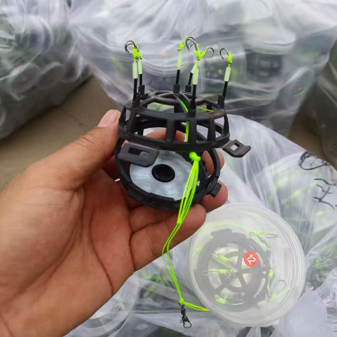 Anti-upside-down Bait Cage Hook Casting Rod Rig photo 4