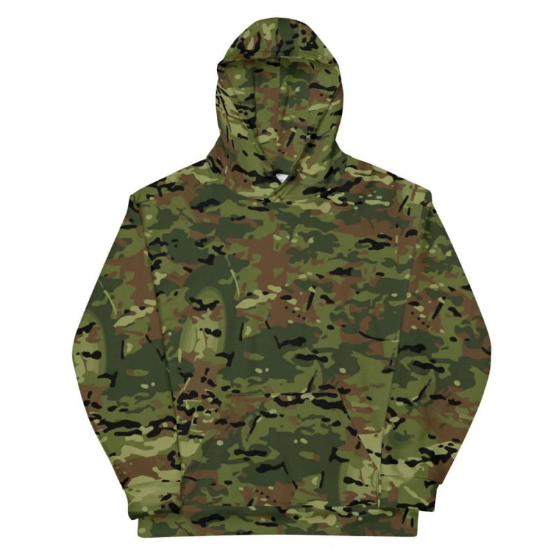Camouflage Pattern 3D Digital Print Hoodie photo 5