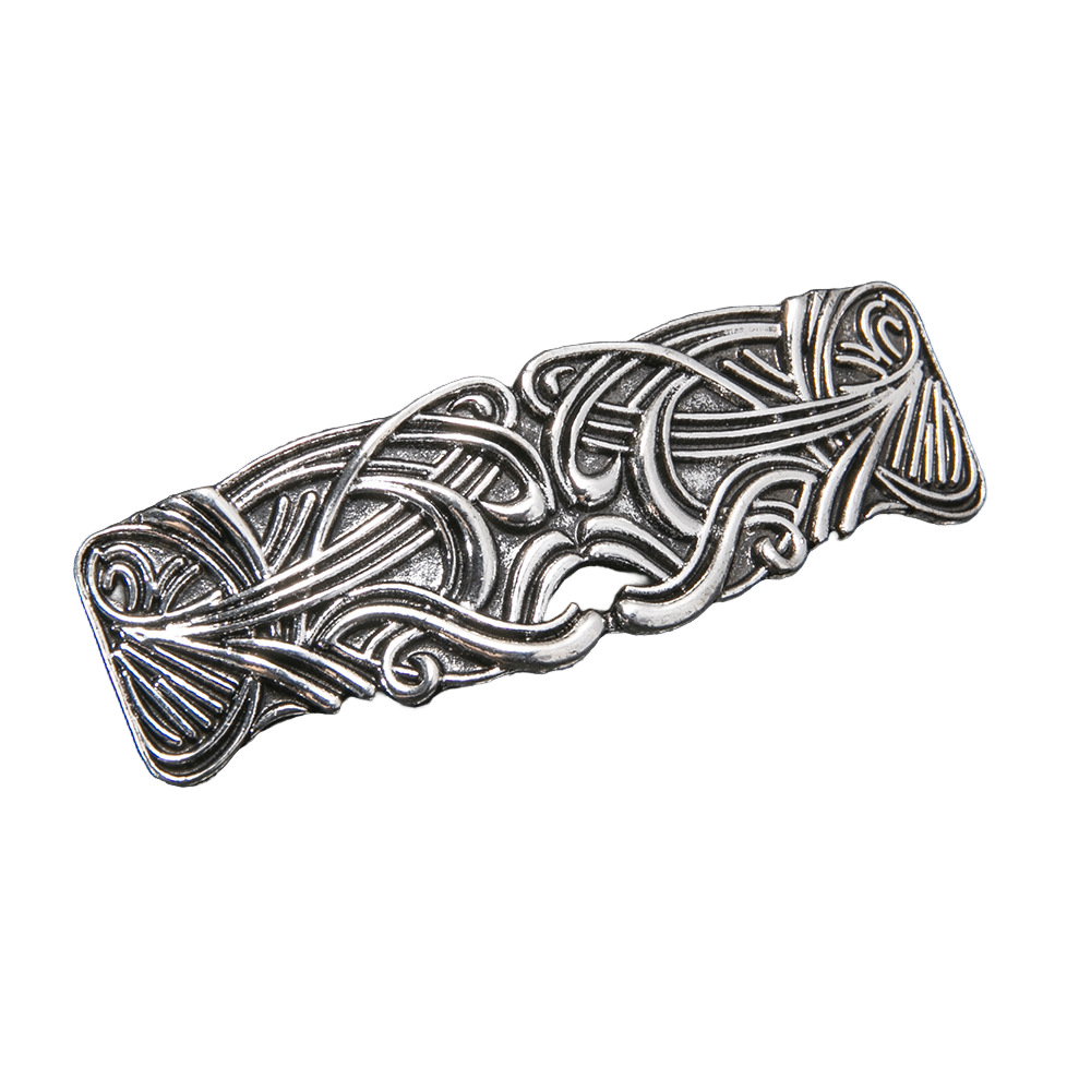 Retro Metal Royal Abstract Striped Hair Clip Headpiece Ponytail Clip photo 3