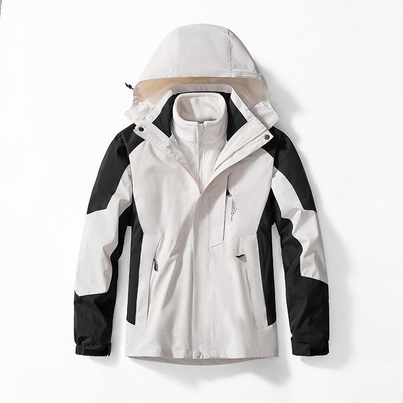 3-in-1 Mink-velvet Liner Two-piece Set Detachable Warm And Windproof Shell Jacket photo 6