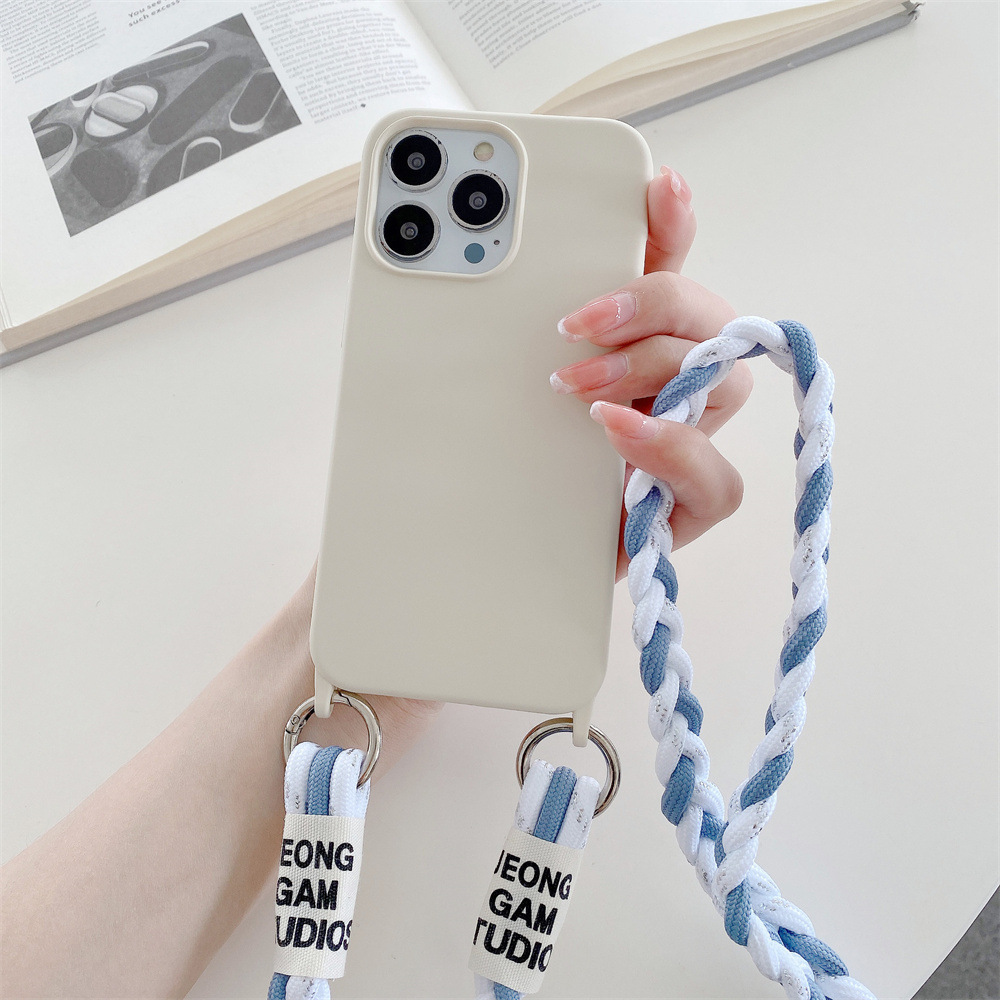 Back Woven Cross-body Lanyard Backer-card Accessories Phone Case photo 4