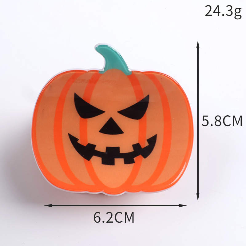 A Unique And Creative Pumpkin-themed Ghost-claw Hair Clip photo 2