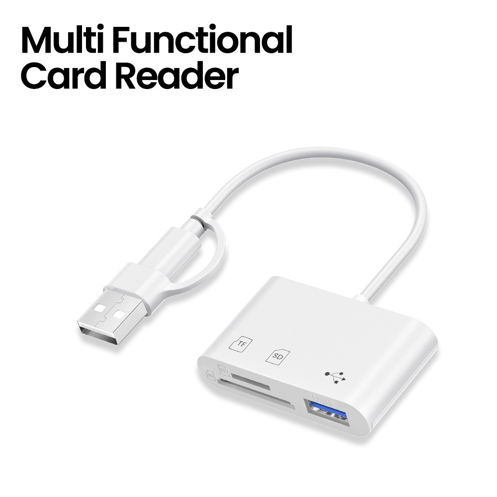 3-in-1 Mobile Phone Card Reader Memory Card And USB Flash Drive Adapter photo 5