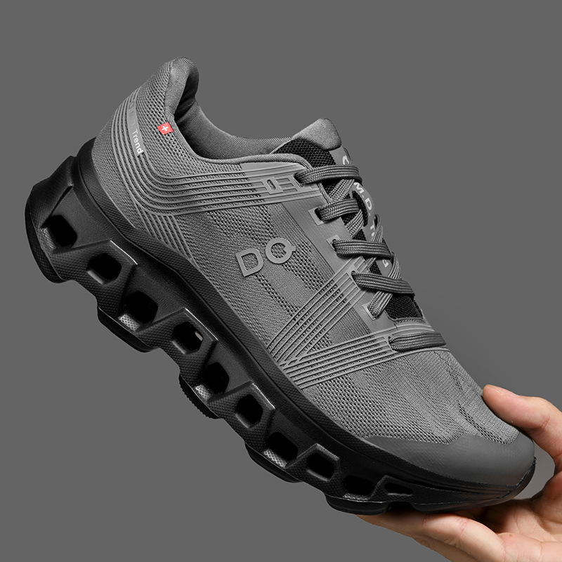 Platform Casual Sneakers Breathable Mesh Men's Lightweight Fashion Running Shoes photo 3