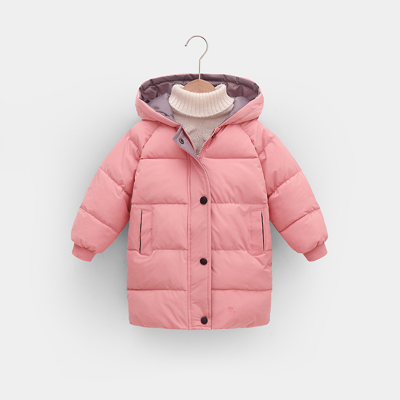 Thick Hooded Long Kids Coat Warm Pure Cotton photo 8
