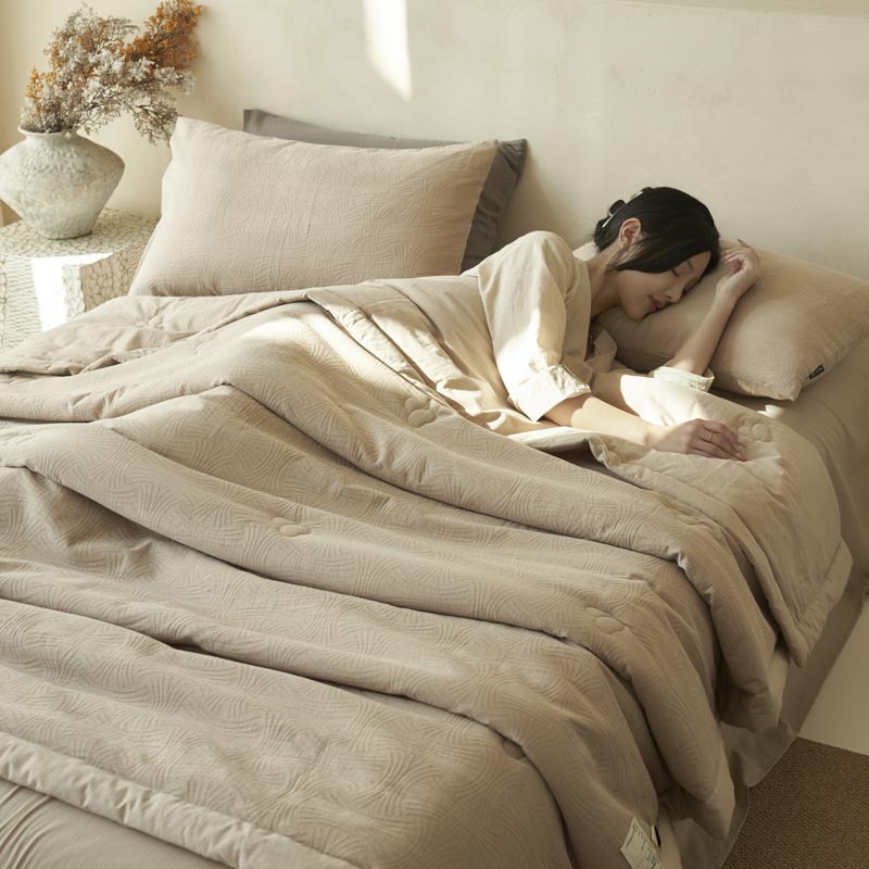 Washed Cotton Jacquard Summer Air-conditioning Quilt photo 8