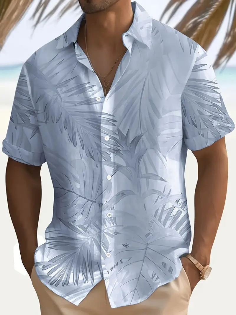 Men's Short-sleeve Printed Collar Shirt photo 4