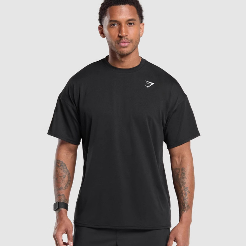 Men's Running Fitness T-Shirt Casual Breathable Loose-Fitting Top photo 1