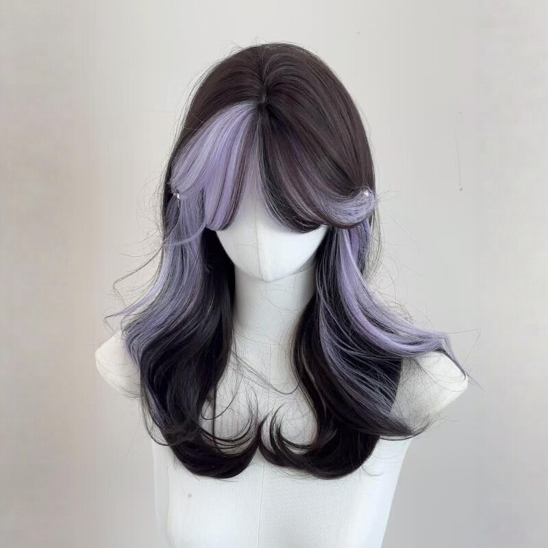 Womens Long Wig Summer Thin Style With Ombre Highlights photo 1