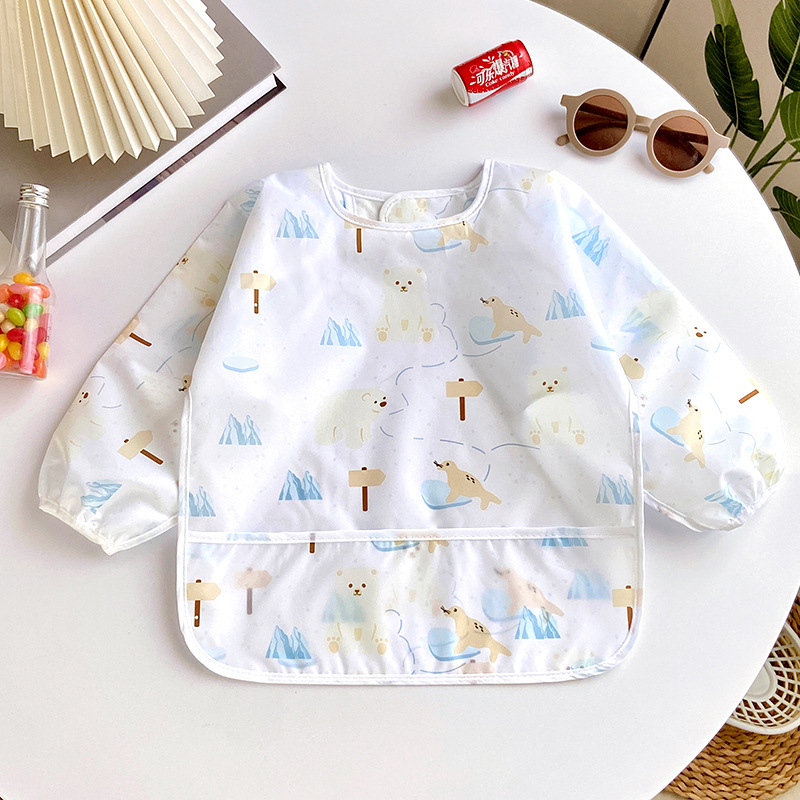 Baby Feeding Bib, Newborn Waterproof Cover Bib photo 2