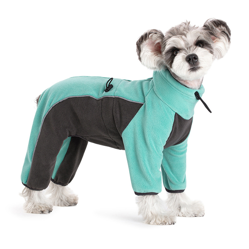 Pet Dog Clothing Warm Four-legged Cotton Coat photo 2