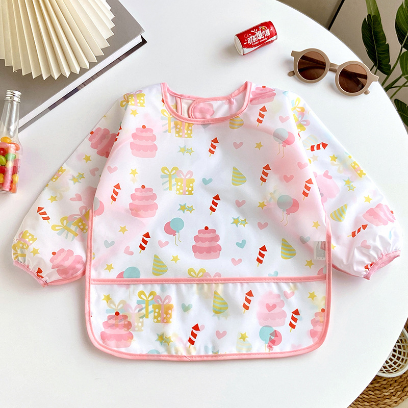Baby Feeding Bib, Newborn Waterproof Cover Bib photo 5