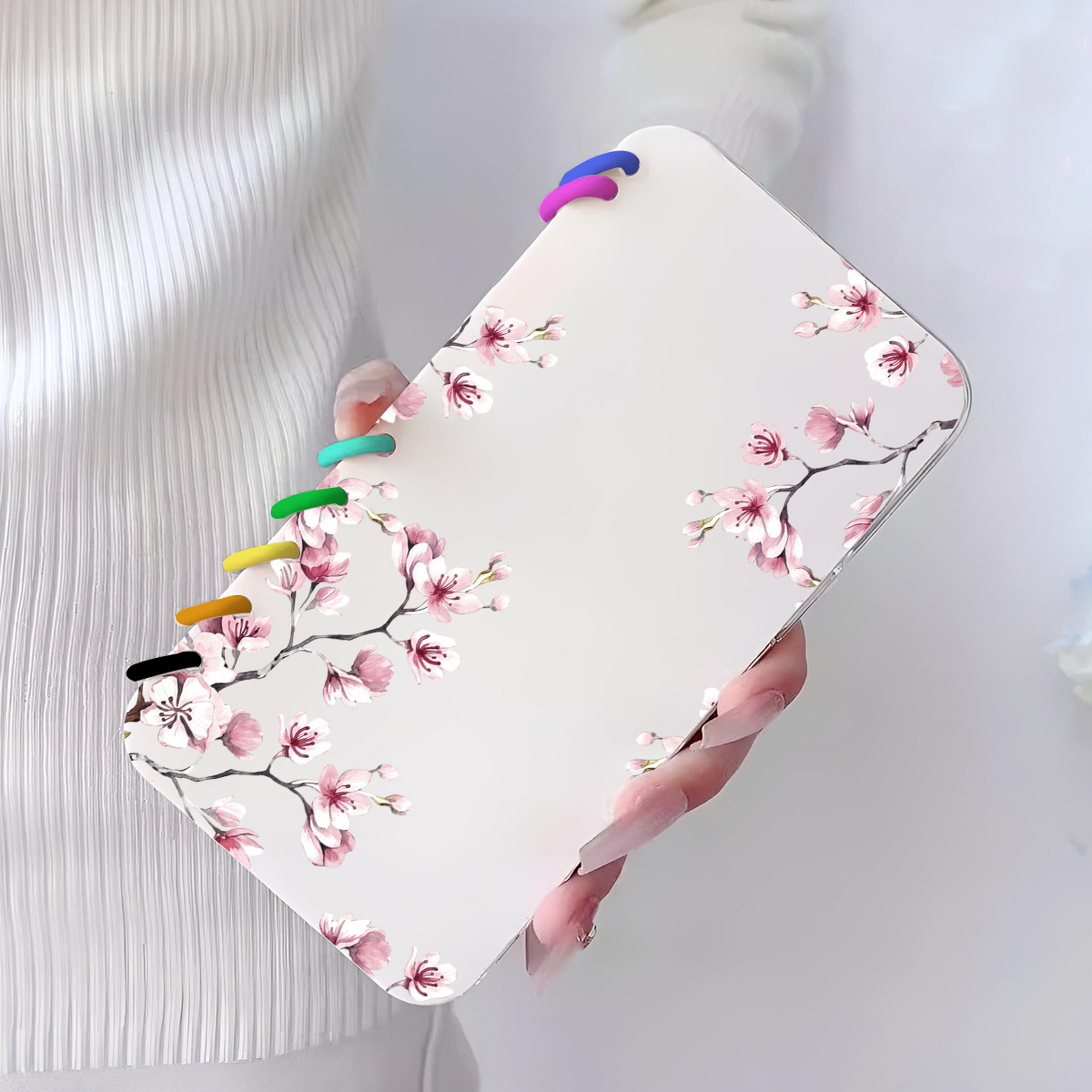 Peach Blossom Youth Notebook Flip Phone Case Protective Cover photo 4