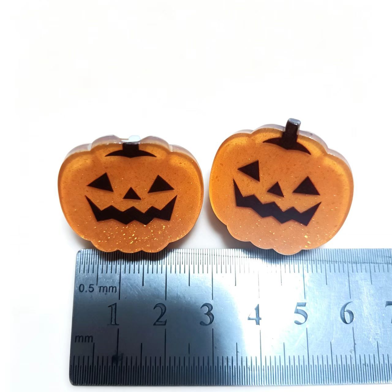 Cute Spooky Pumpkin Head Hair Clip For Halloween photo 2