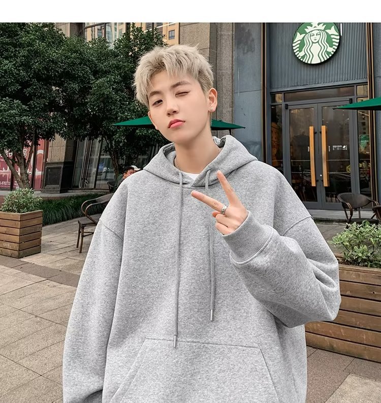 Men's Loose-fitting Pullover Hoodie photo 5