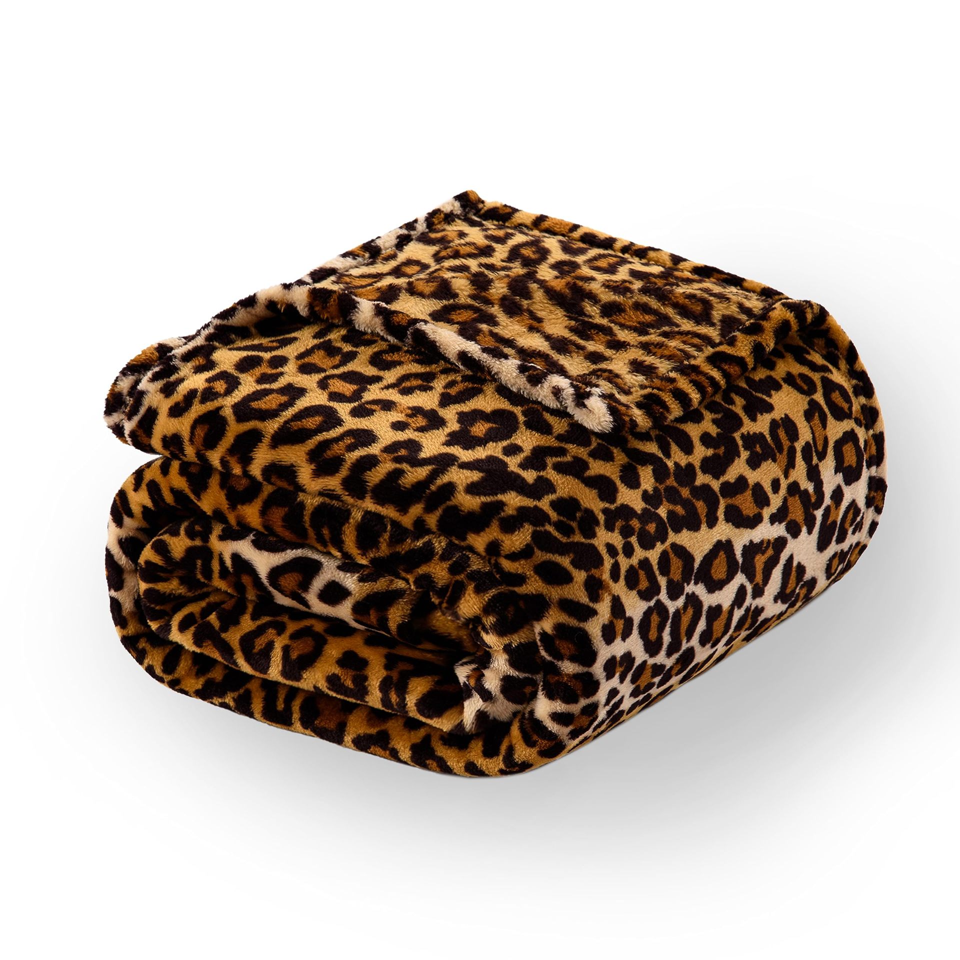 Classic Leopard-print Flannel Blanket Modern Style photo 2