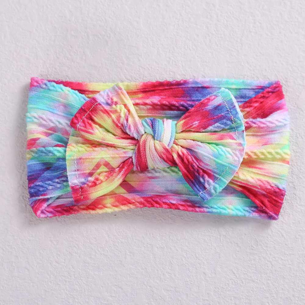 Wide-brimmed Jacquard Nylon New-style Childrens Headband photo 4