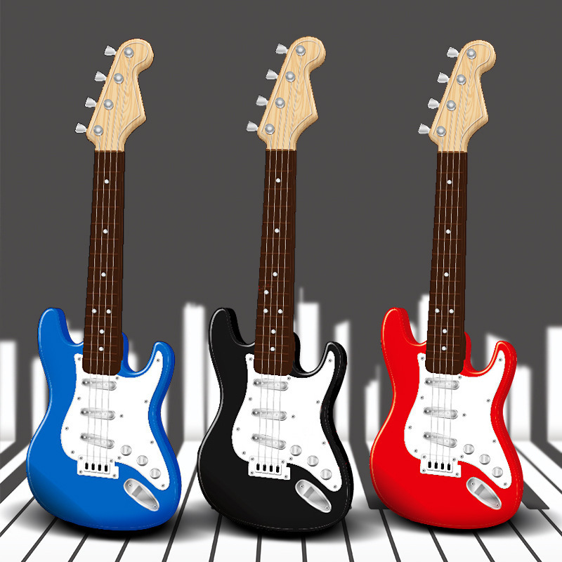 Playing Electric Guitar Toy Male 4-string Beginner Musical Instrument photo 1