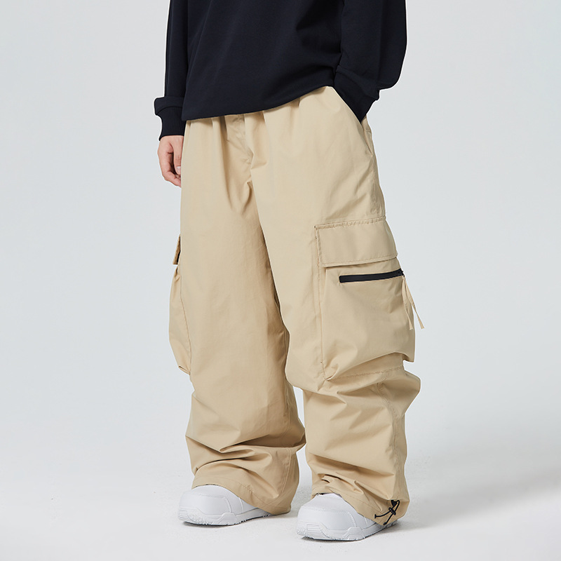 Waterproof Loose-fitting And Abrasion-resistant Mens Snow Pants For Alpine Skiing photo 6