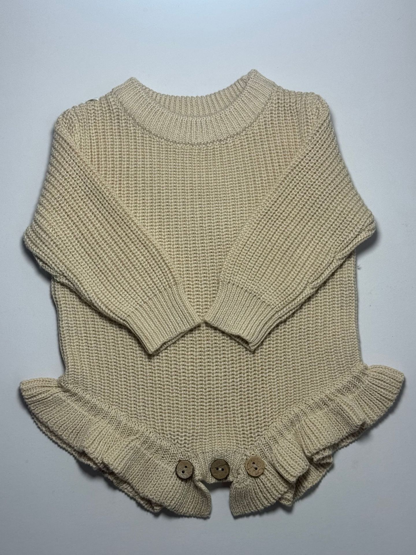 Pure Cotton Embroidery Newborn Long-sleeved Jumpsuit photo 2