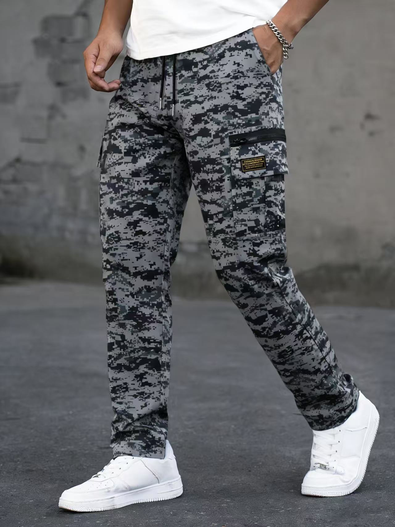 Men's Plus-Size Camouflage Pants, Workwear Trousers, Casual Pants photo 2
