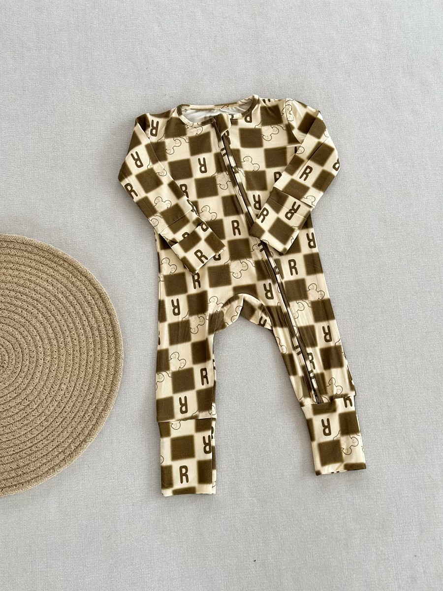 Bamboo Fiber Onesie European And American Style For Infants And Toddlers photo 2