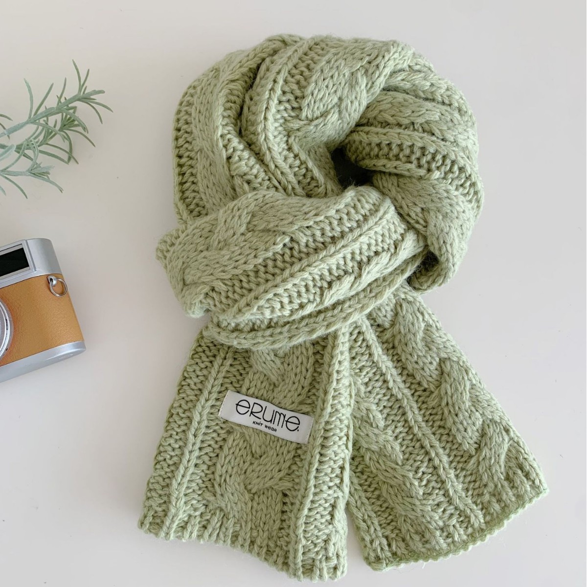 Herringbone Knit Scarf For Women photo 1