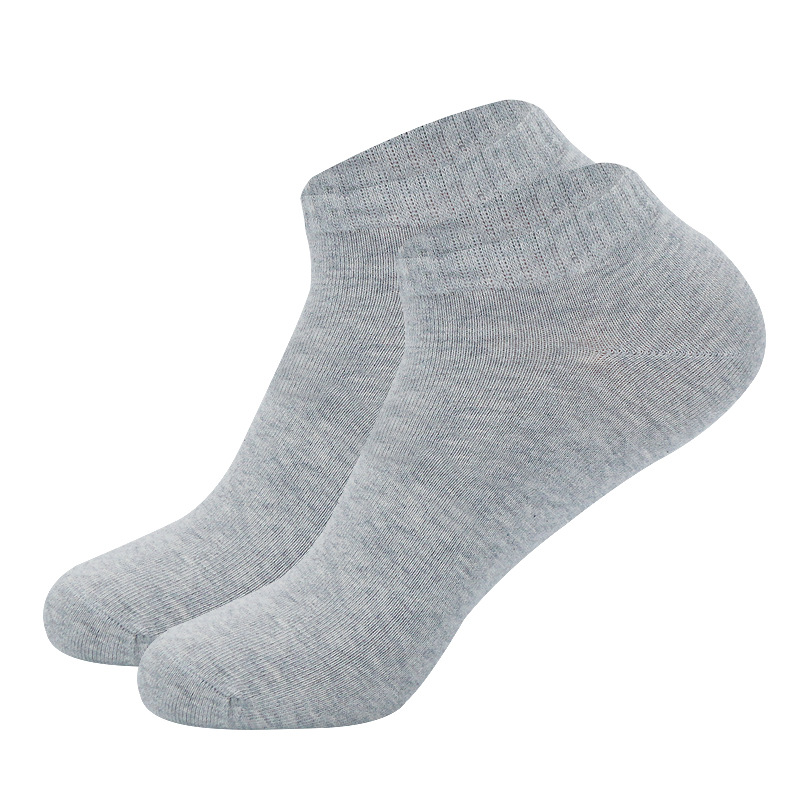 Mens Cotton Plain-colored Deodorant And Sweat-absorbent Ankle Socks photo 5