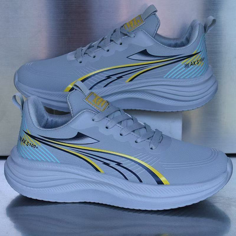 Waterproof Leather Upper Soft Sole Non-slip Lightweight Shock-absorbing Athletic Shoes photo 5
