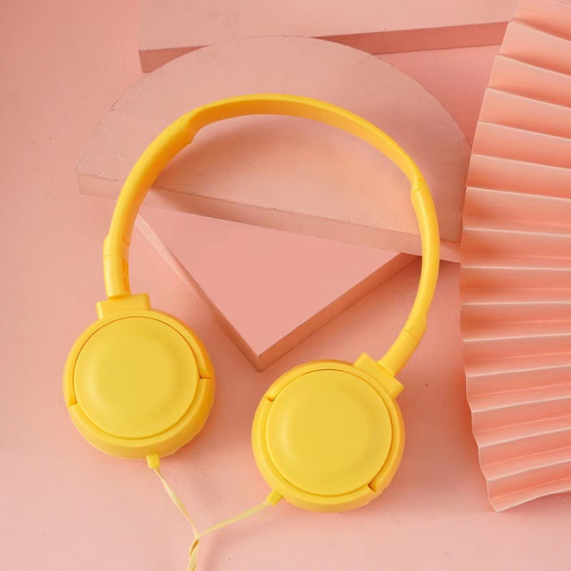 Head-mounted Wired Headset In Macaron Colors With A Microphone photo 5