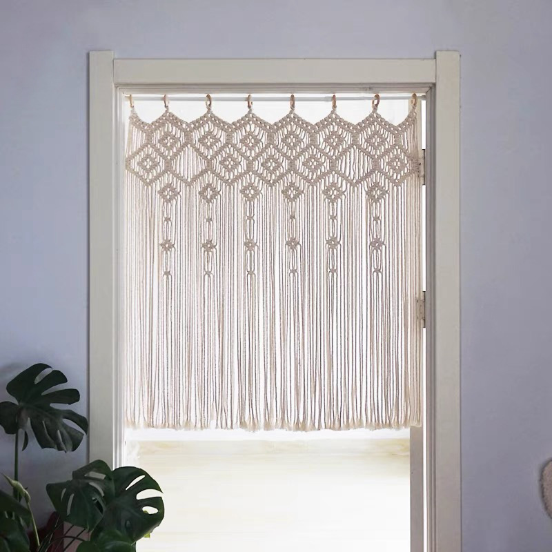 Bohemian Hand-woven Door Curtain Tapestry photo 1