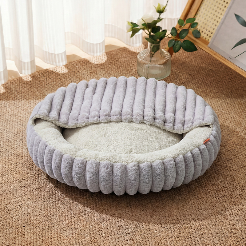 Dog House Winter Warmth Cat Bed Round Pet Bed photo 1