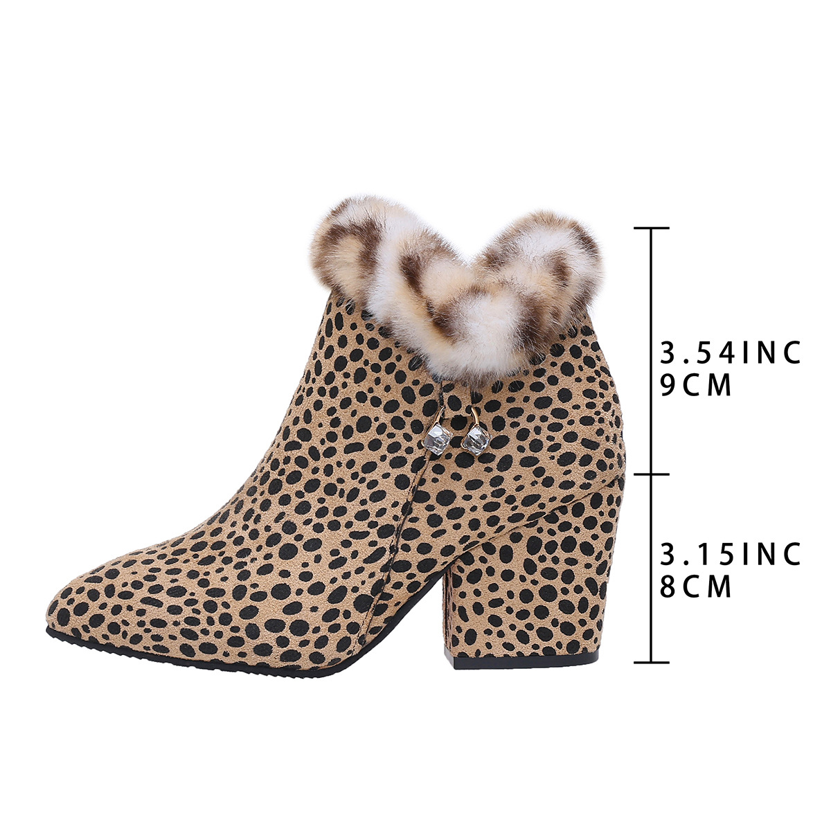 Leopard-print Flat Booties For Women photo 4