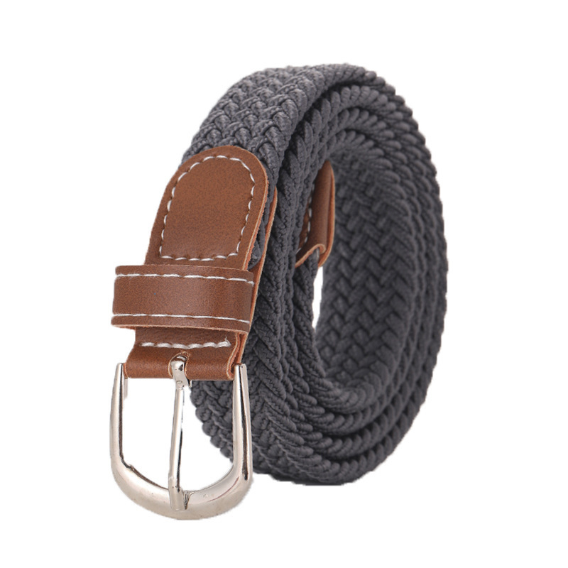 Stretchy Seamless Woven Denim Canvas Belt photo 6