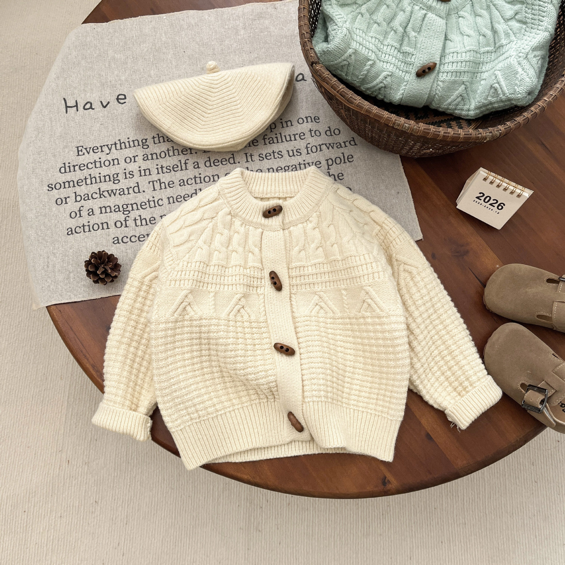 Childrens Fashion Knitted Cardigan Jacket photo 7