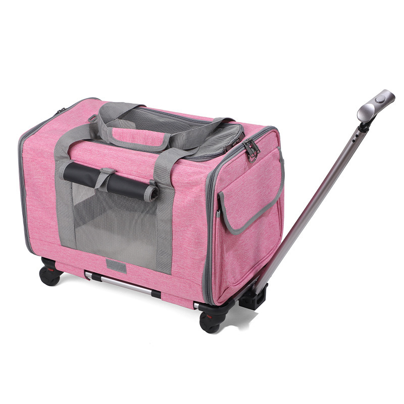 Breathable, Foldable Cat Carrier With A Pull Handle For Outdoor Pet Transport photo 5