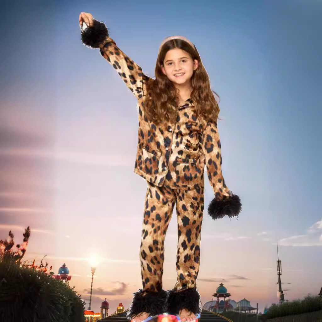 European And American Christmas Pajamas Suit Printed Homewear Children photo 5