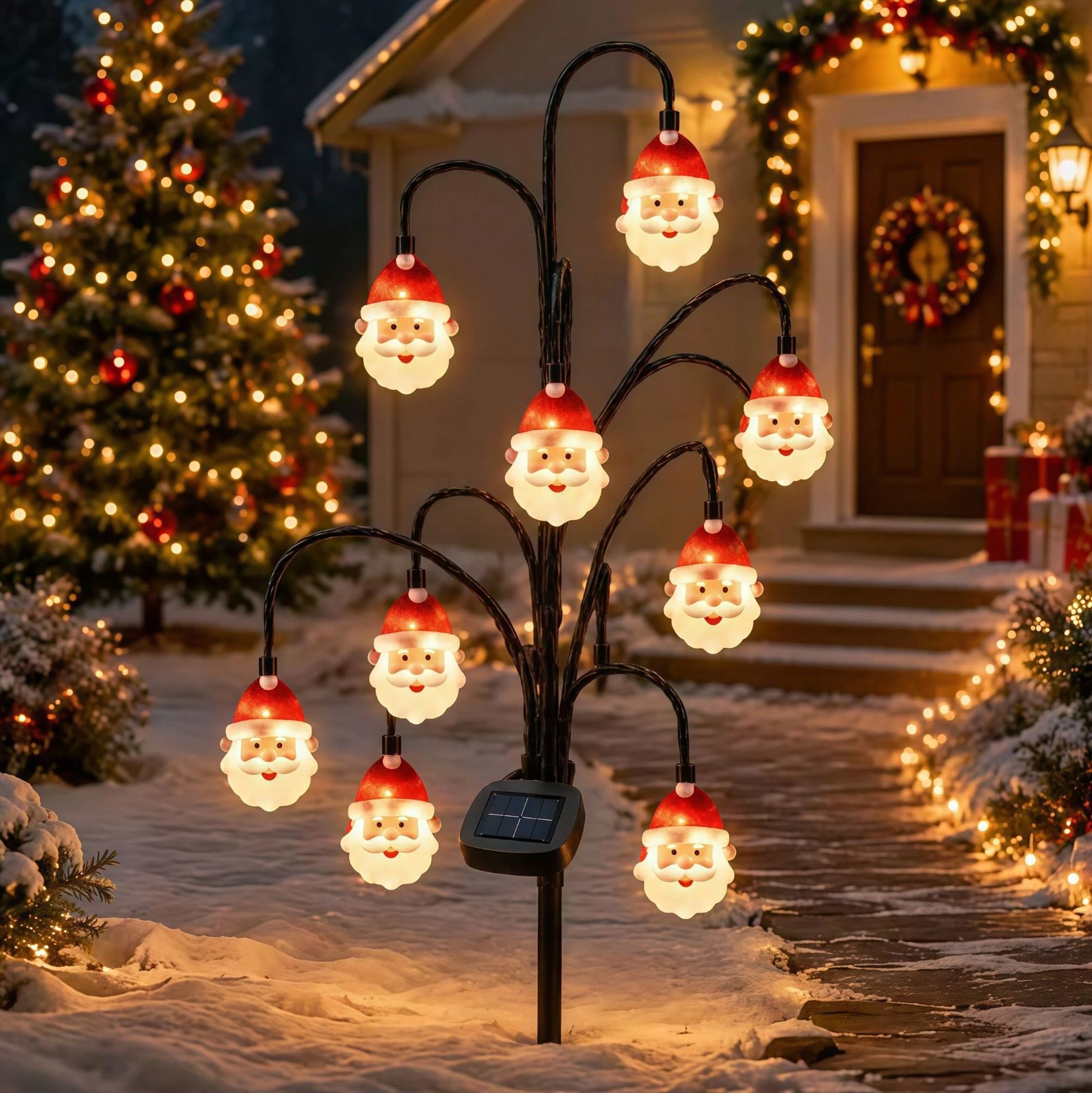 Christmas Outdoor Courtyard Solar-powered Decorative Tree Lights photo 1
