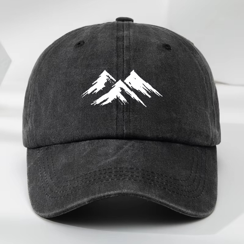 Printed Vintage Distressed Washed Mens Casual Cap photo 3