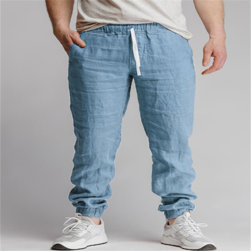 Solid-color Drawstring Outdoor Casual Breathable Jogger Pants With Elastic Cuffs photo 7